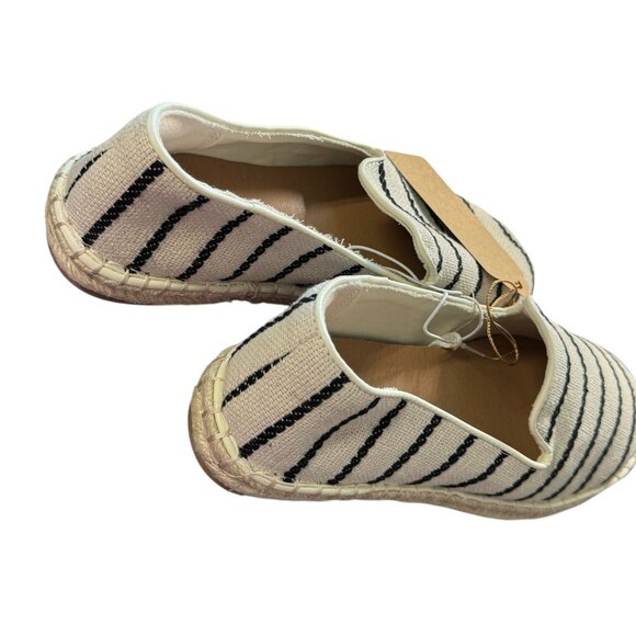 Striped Canvas Espadrille Slip-On Shoes size 5.5 NWOT - Picture 6 of 7